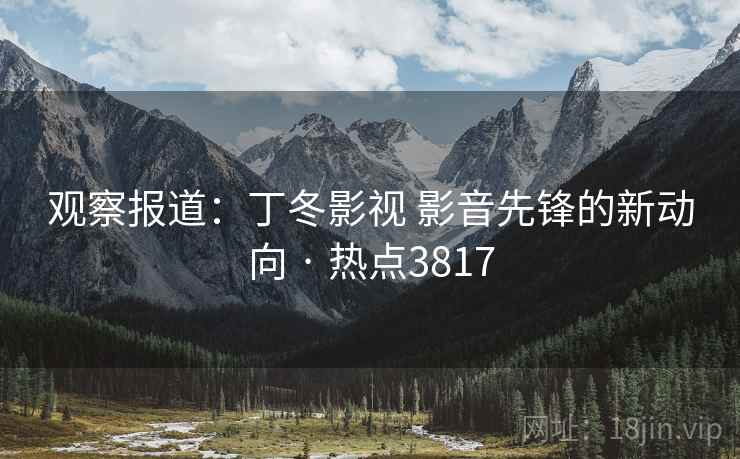 观察报道：丁冬影视 影音先锋的新动向 · 热点3817